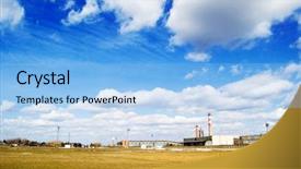  Presentation with sugar - Slide set consisting of sugar-refinery background and a light blue colored foreground