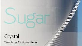  Presentation with silo - Presentation design consisting of sugar silo with stairs background and a light gray colored foreground