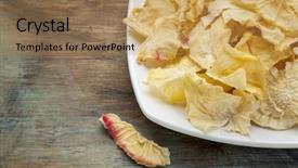  Presentation with probiotic - Audience pleasing theme consisting of sugar which promotes healthy probiotic backdrop and a coral colored foreground