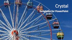  Presentation with ferris wheel - Slide deck having sugarcane juice - giant ferris wheel shot background and a ocean colored foreground