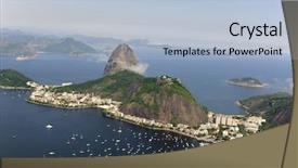  Presentation with rio 2016 - Amazing presentation theme having sugarloaf mountain in rio de backdrop and a light blue colored foreground