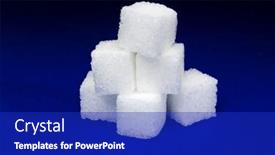  Presentation with blue - Cool new presentation theme with sugars-on-a-blue-background backdrop and a  colored foreground