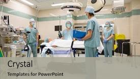  Presentation with theater - Slide set enhanced with sugery in operating theater background and a light gray colored foreground