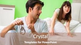  Presentation with wife - Amazing slide set having suggestion - man suggesting wife to play backdrop and a coral colored foreground