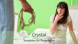  Presentation with wife - Theme with suggestion - man suggesting wife to play background and a mint green colored foreground