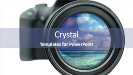  Presentation with zoom - Theme enhanced with suguran digital - zoom on the blue sky background and a ocean colored foreground