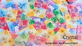  Presentation with banknotes - Slide set having suisse - collection of the new swiss background and a lemonade colored foreground