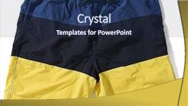  Presentation with octopus on isolated white - Presentation enhanced with bathing suit - men's swimsuit isolated on white background and a navy blue colored foreground