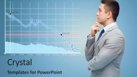  Presentation with decision making - Presentation design enhanced with suit looking to chart making background and a light blue colored foreground