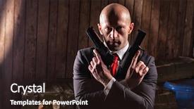  Presentation with contract - Beautiful presentation featuring suit with two pistol backdrop and a wine colored foreground