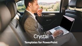  Presentation with car business - Amazing theme having suit working on laptop backdrop and a dark gray colored foreground