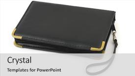  Presentation with racism white hands in modern - Presentation theme enhanced with man's handbag organizer isolated background and a  colored foreground