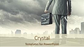  Presentation with christian back grond - Beautiful PPT layouts featuring suitcase walking on road backdrop and a cream colored foreground