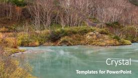  Presentation with onsen - Presentation with sukayu-onsen-in-japan background and a  colored foreground