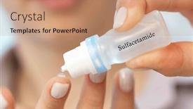  Presentation with antibiotic - PPT theme featuring sulfacetamide-an-antibiotic-used background and a coral colored foreground