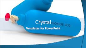  Presentation with atoms - Slide set enhanced with sulfur-dioxide-colorless-gas background and a teal colored foreground