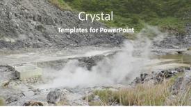  Presentation with sulfur - Presentation theme featuring sulfur-valley-recreation-area background and a tawny brown colored foreground