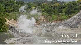  Presentation with sulfur - Slides having sulfur-valley-recreation-area background and a gray colored foreground