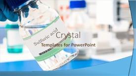  Presentation with acid - Presentation theme consisting of sulfuric-acid-a-highly-corrosive background and a  colored foreground