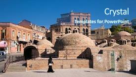  Presentation with sulphur - Colorful slide deck enhanced with sulphur - abanotubani is the ancient district backdrop and a ocean colored foreground