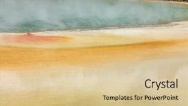  Presentation with sulphur - Amazing presentation having sulphur - image of geothermal activity backdrop and a lemonade colored foreground