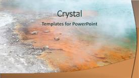  Presentation with new zealand - Audience pleasing slides consisting of sulphur - image of the hot sparkling backdrop and a sky blue colored foreground