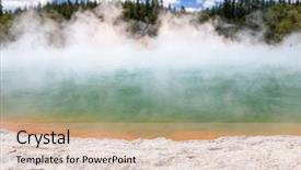  Presentation with new zealand silver fern black - Presentation theme enhanced with sulphur - image of the hot sparkling background and a lemonade colored foreground