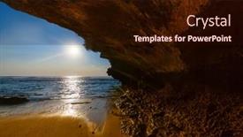  Presentation with bali - Theme enhanced with suluban-beach-in-bali-indonesia background and a wine colored foreground