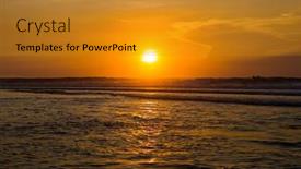  Presentation with indonesia - Colorful PPT layouts enhanced with suluban-beach-in-bali-indonesia backdrop and a gold colored foreground