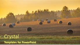 Presentation with czech republic - Colorful presentation design enhanced with sumava-sumset-near-svihov-western backdrop and a tawny brown colored foreground