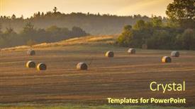  Presentation with czech republic - Audience pleasing PPT theme consisting of sumava-sumset-near-svihov-western backdrop and a tawny brown colored foreground