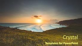  Presentation with country indonesia - Amazing slide deck having sumba-island-indonesia-beautiful-sunrise backdrop and a tawny brown colored foreground