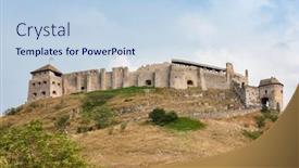  Presentation with hungary - PPT layouts enhanced with sumeg-castle-sumegi-var-western background and a light blue colored foreground