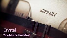  Presentation with summary - Cool new presentation theme with summary-word-written backdrop and a wine colored foreground