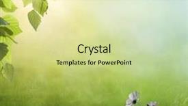  Presentation with groundwater spring - Amazing presentation theme having ball for playing tennis is backdrop and a yellow colored foreground