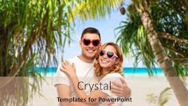  Presentation with polynesia - PPT layouts featuring summer-accessory-valentine-s-day background and a coral colored foreground