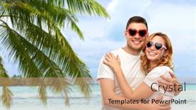  Presentation with polynesia - Slide deck with summer-accessory-valentine-s-day background and a coral colored foreground