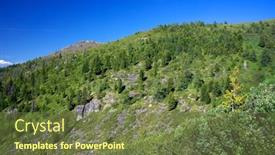  Presentation with siberia - Slide set featuring summer-alpine-landscape-in-altai background and a tawny brown colored foreground
