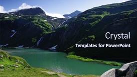  Presentation with national - Slide set consisting of summer-alpine-landscape-in-national background and a wine colored foreground