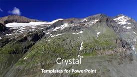  Presentation with national - Colorful slide set enhanced with summer-alpine-landscape-in-national backdrop and a gray colored foreground