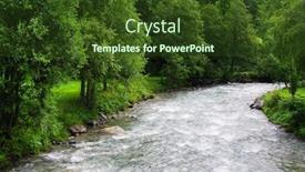  Presentation with national - Presentation design featuring summer-alpine-landscape-in-national background and a tawny brown colored foreground