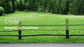  Presentation with national - Slide set enhanced with summer-alpine-landscape-in-national background and a seafoam green colored foreground