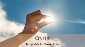  Presentation with summer sun - Theme with summer-and-people-concept-close background and a coral colored foreground