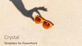  Presentation with shadow - Presentation consisting of summer-and-silhouette-concept-shadow background and a  colored foreground