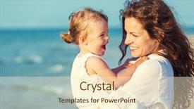  Presentation with mother twins - Colorful presentation enhanced with summer baby - portrait of mother and little backdrop and a  colored foreground