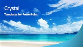  Presentation with island - Amazing slide deck having summer blue - beach of mahe island seychelles backdrop and a  colored foreground
