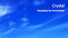  Presentation with summer - Audience pleasing slides consisting of summer blue sky with white backdrop and a cobalt blue colored foreground