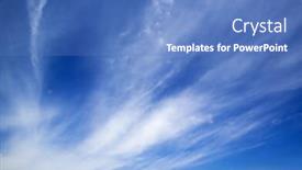 Presentation with blue sky - Theme enhanced with summer-blue-sky-with-white background and a teal colored foreground