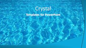  Presentation with ripple - Slide deck enhanced with summer-blue-swiming-pool-water background and a teal colored foreground