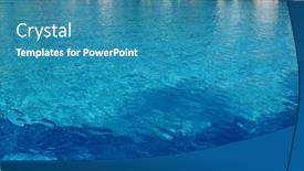  Presentation with blue water - PPT layouts having summer-blue-swiming-pool-water background and a teal colored foreground